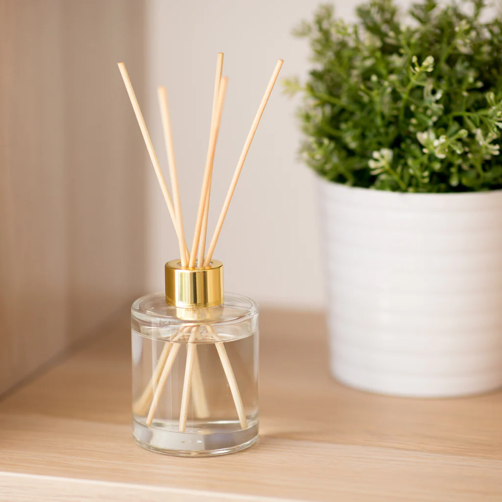 Reed Diffusers - Glazen flesjes met geurolie en stokjes