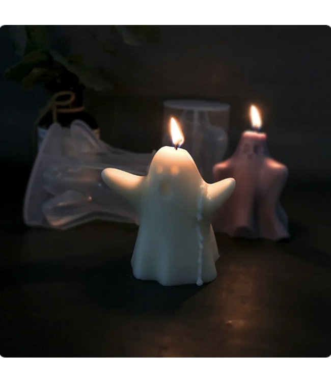 Siliconenmal Ghost 90x83x50 mm  - Kaarsen benodigdheden