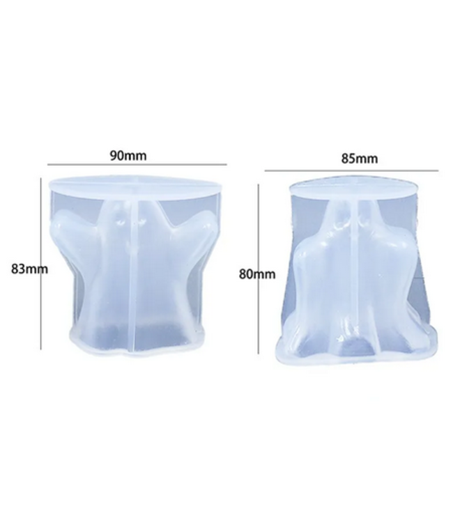 Siliconenmal Ghost 90x83x50 mm  - Kaarsen benodigdheden