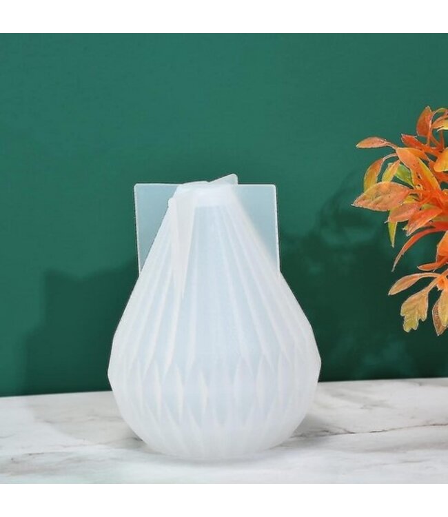 Siliconen kaarsenmal Peer Abstract 85x65 mm - Kaarsen maken