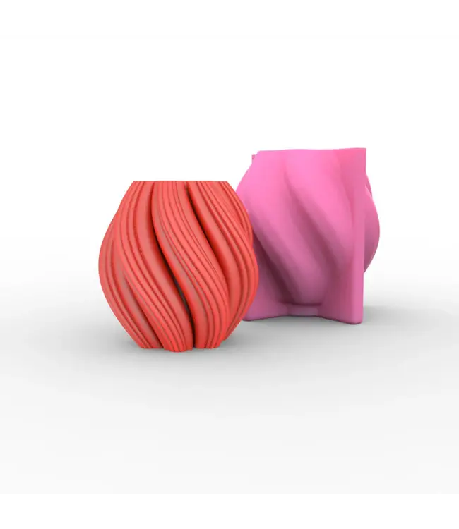 Siliconen kaarsenmal Golf Swirl 60x60x68 mm - Kaarsen maken