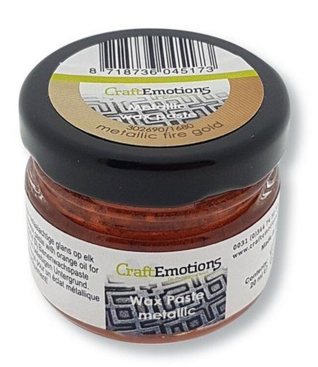 Wax paste metallic - Fire Gold 20 ml - Zelf kaarsen maken
