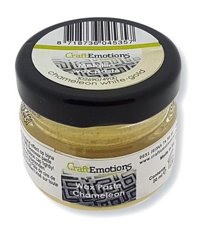 Wax paste metallic - White Gold 20 ml - Zelf kaarsen maken
