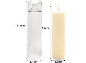 Kaarsenmal Klokkaars  Ø 41 x163 mm - Kaarsen benodigdheden