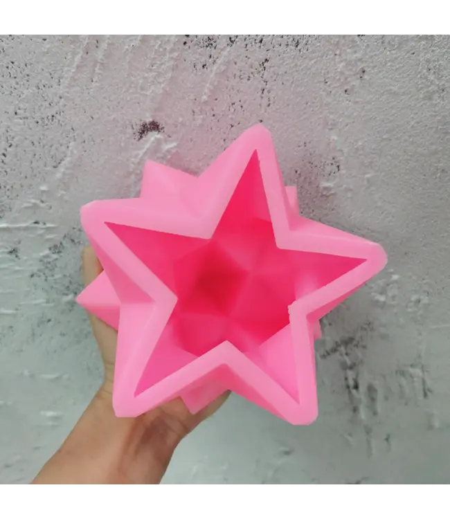 Siliconen kaarsenmal Big Star 140x100 mm - Kaarsen maken