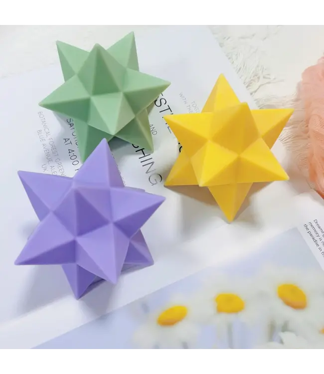 Siliconen kaarsenmal Big Star 140x100 mm - Kaarsen maken