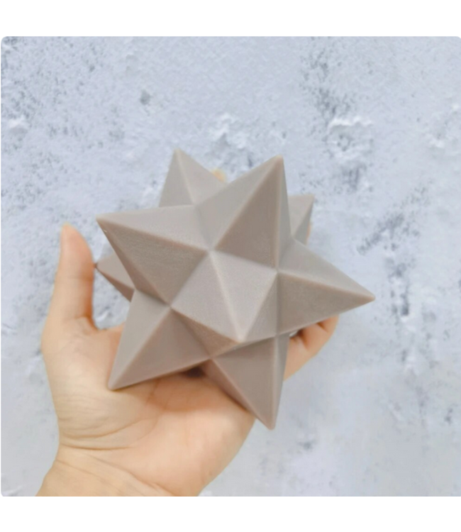 Siliconen kaarsenmal Big Star 140x100 mm - Kaarsen maken