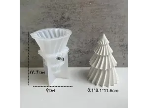 Siliconen kaarsenmal Christmas Tree Abstract 117x90 mm - Kaarsen maken