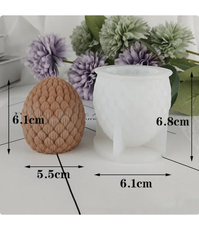 Siliconen kaarsenmal Pine Cone 68x61 mm - Kaarsen maken
