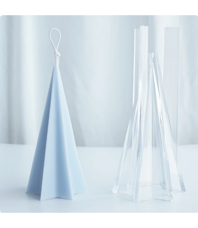 Kaarsenmal Ster Piramide Klein 58x120 mm - Kaarsen maken