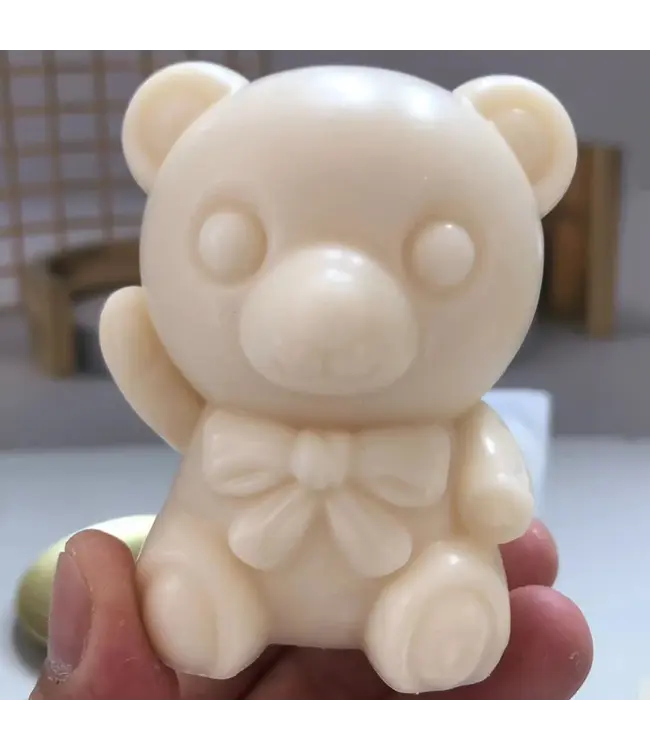 Siliconen kaarsenmal Beertje 89x71 mm - Kaarsen maken