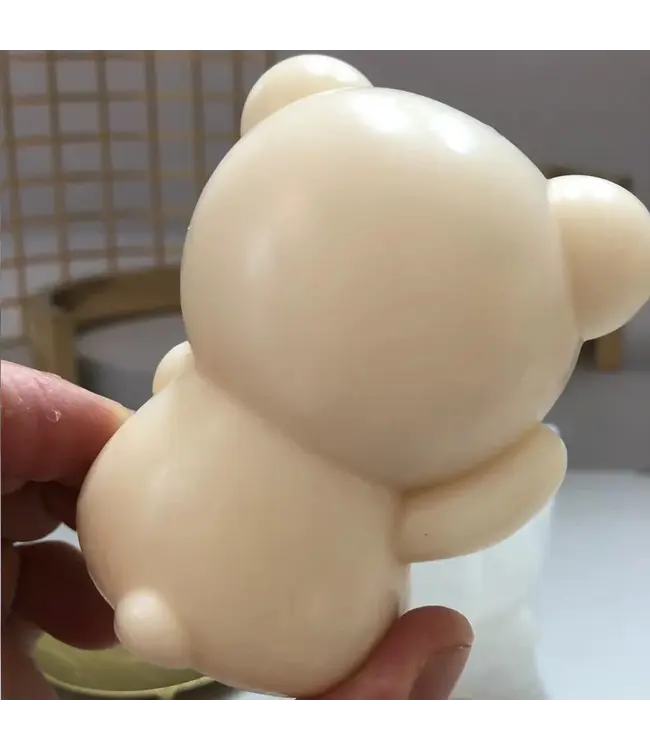 Siliconen kaarsenmal Beertje 89x71 mm - Kaarsen maken