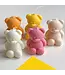 Siliconen kaarsenmal Kleine Teddybeer 52x45 mm - Kaarsen maken