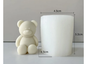 Siliconen kaarsenmal Kleine Teddybeer 52x45 mm - Kaarsen maken