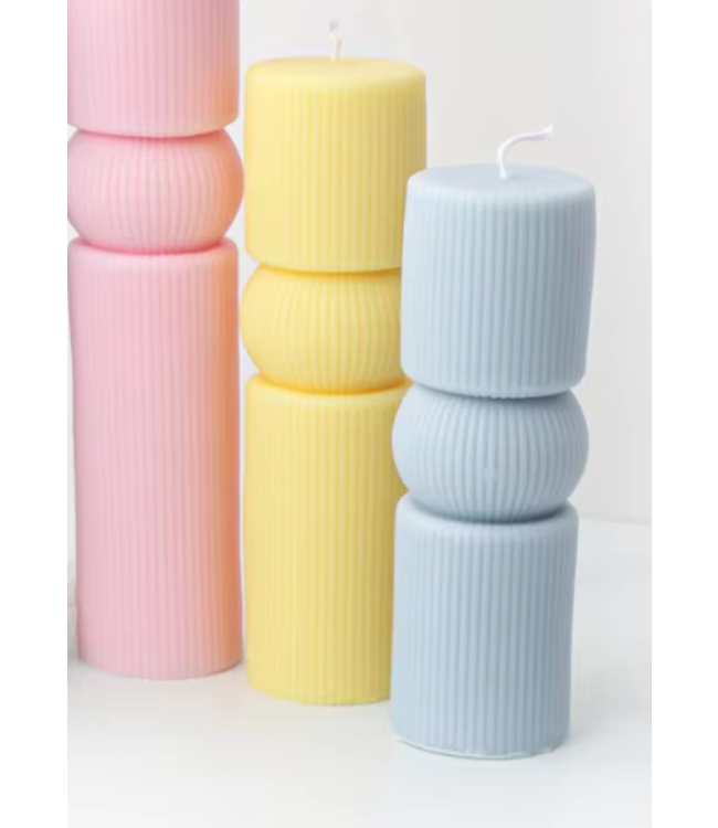 Siliconen kaarsenmal Romeinse Zuilkaars 117 x 50 mm   - Kaarsen maken