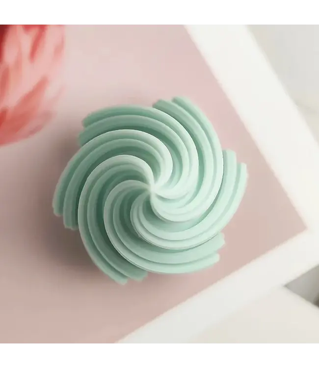 Siliconen kaarsenmal Christmas Tree Swirl Small 88x62x48 mm - Kaarsen maken