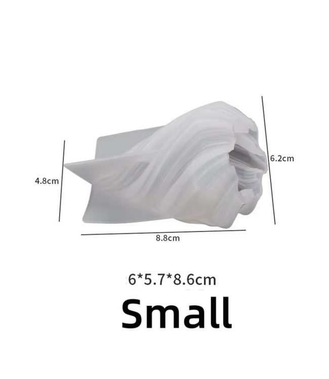 Siliconen kaarsenmal Christmas Tree Swirl Small 88x62x48 mm - Kaarsen maken