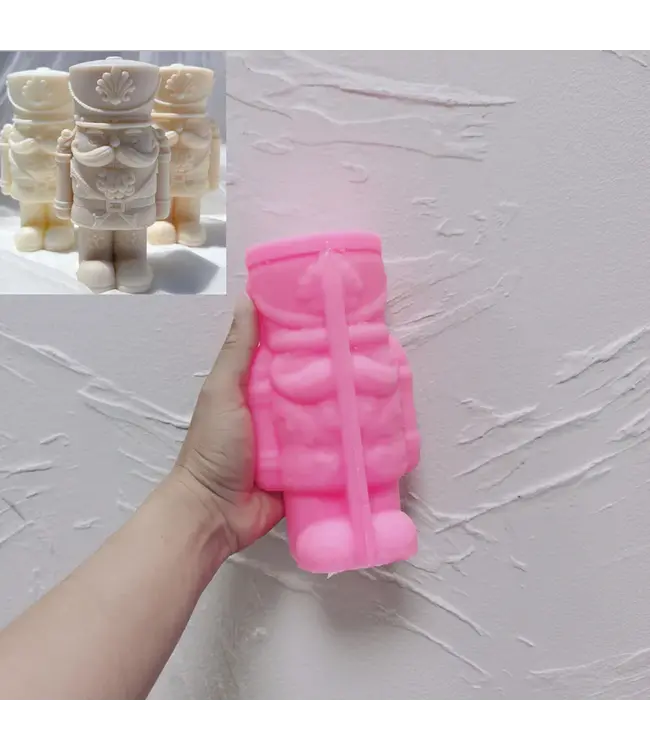 Siliconen Kaarsenmal Nutcracker 150x90x80 mm - Kaarsen benodigdheden