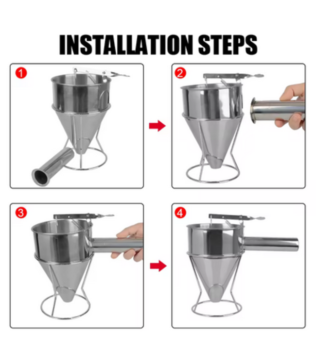 Giettrechter - Zelf kaarsen gieten - 1200 ML - Kaarsen maken