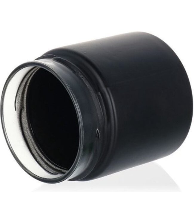 Kaarsen glas Robuust Zwart 220 ml incl deksel - Zelf kaarsen maken