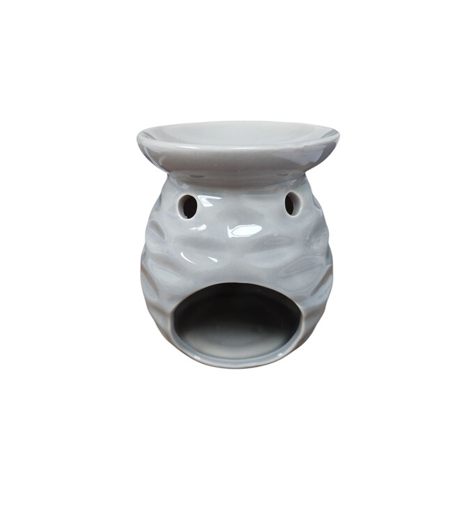 Geurbrander Keramiek Rond Abstract - Grijs