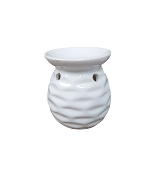 Geurbrander Keramiek Rond Abstract - Wit