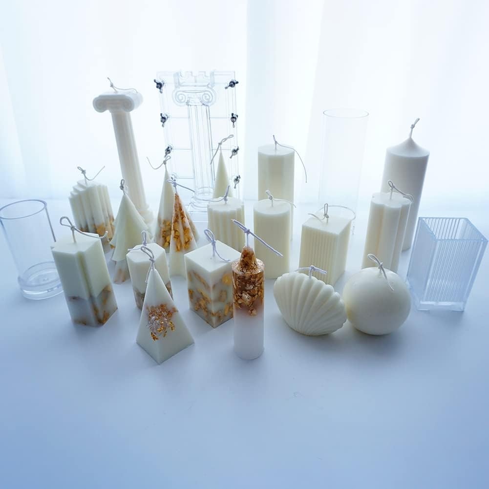 Kunststof design kaarsenmallen voor moderne en decoratieve kaarsen