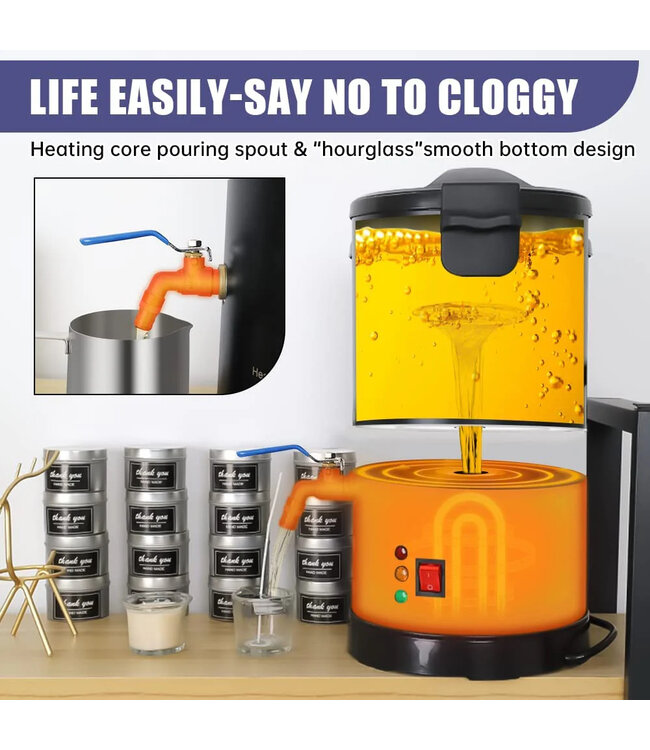 ToAuto Tool Smeltketel - ToAutoTool Waxmelter 8 LT - Zelf kaarsen maken