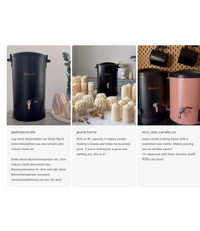 ToAuto Tool Smeltketel - ToAutoTool Waxmelter 8 LT - Zelf kaarsen maken