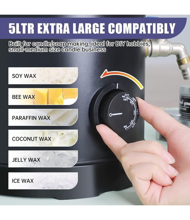 ToAuto Tool Smeltketel - ToAutoTool Waxmelter 5 LT - Zelf kaarsen maken