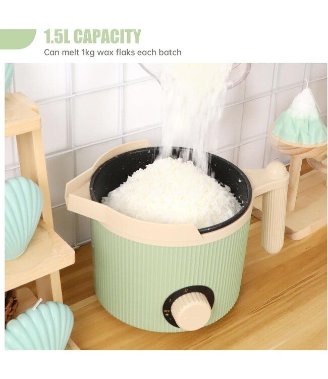 ToAuto Tool Smeltketel - ToAutoTool Smeltketel Elektrisch - 1,5 LT - Zelf kaarsen maken