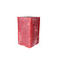 Kaars Vierkant Rustiek Rood 6x6x10 cm