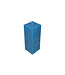 Kaars Vierkant Rustique Felblauw 6x6x16 cm