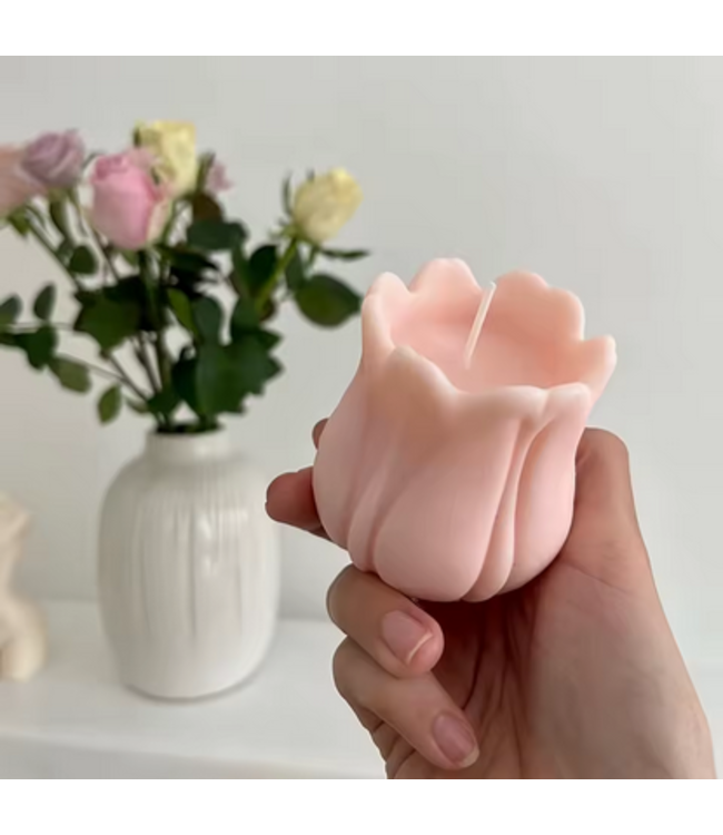 Siliconen kaarsenmal Tulp Medium 75x70 mm - Kaarsen maken