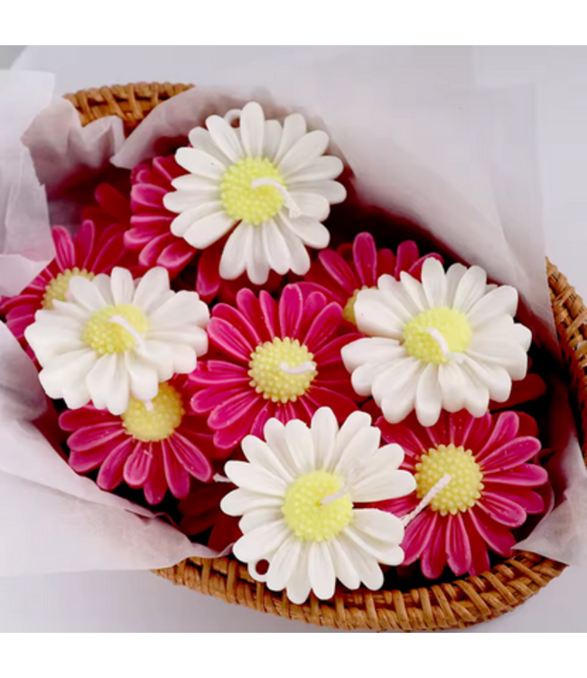 Siliconen kaarsenmal Daisy 73x21 mm - Kaarsen maken