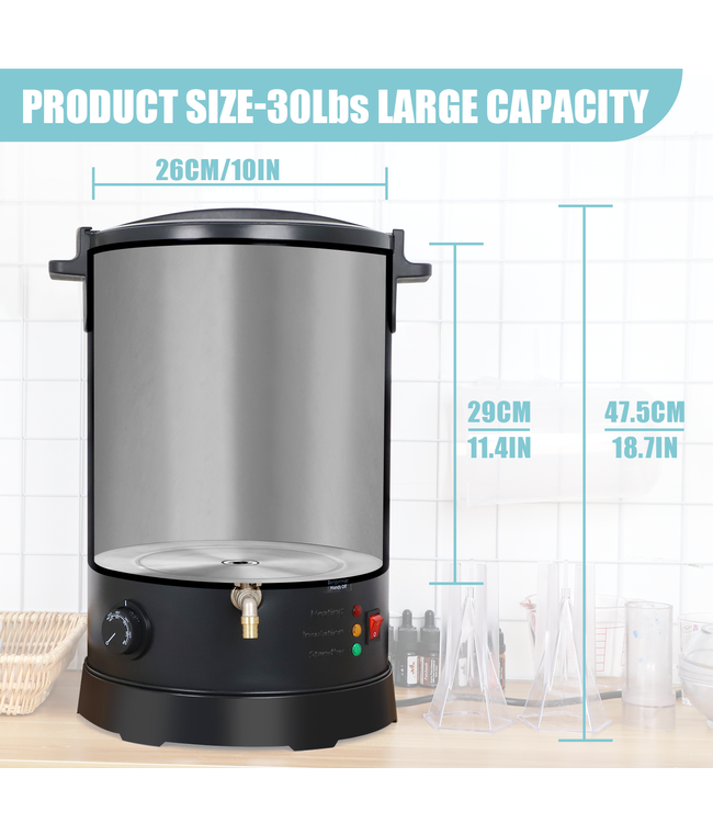 ToAuto Tool Smeltketel - ToAutoTool Waxmelter 15 LT - Zelf kaarsen maken