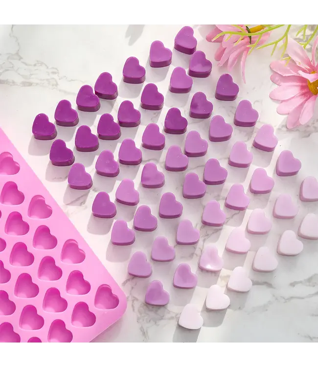 Siliconenmal voor Waxmelts - Mini Hearts  - Zelf waxmelts maken