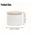 Kaarsen blikken Wit 120 ml incl Houtlook deksel