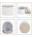 Kaarsen blikken Wit 120 ml incl Houtlook deksel