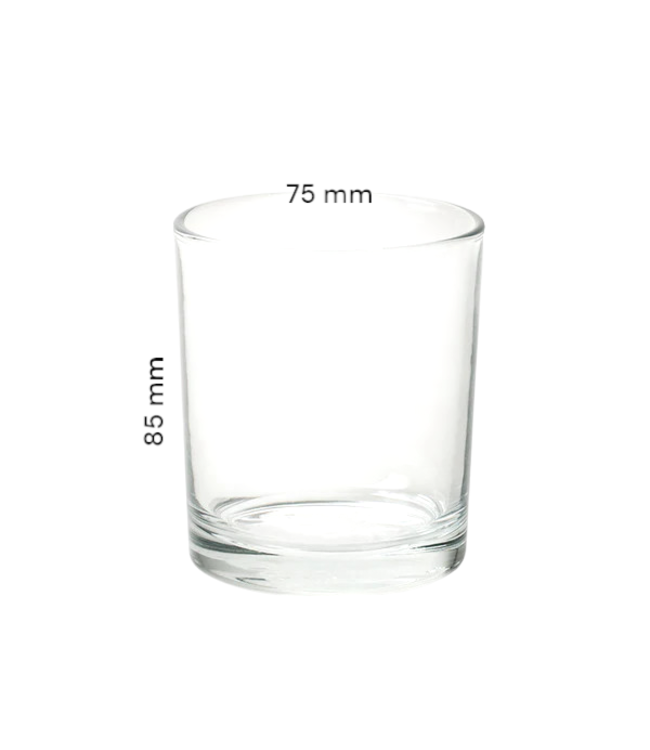 Kaarsen glas rond 85 x 75 mm - 240 ml- Zelf kaarsen maken