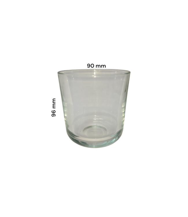 Kaarsen glas rond 96 x 90 mm - 375 ml - Zelf kaarsen maken