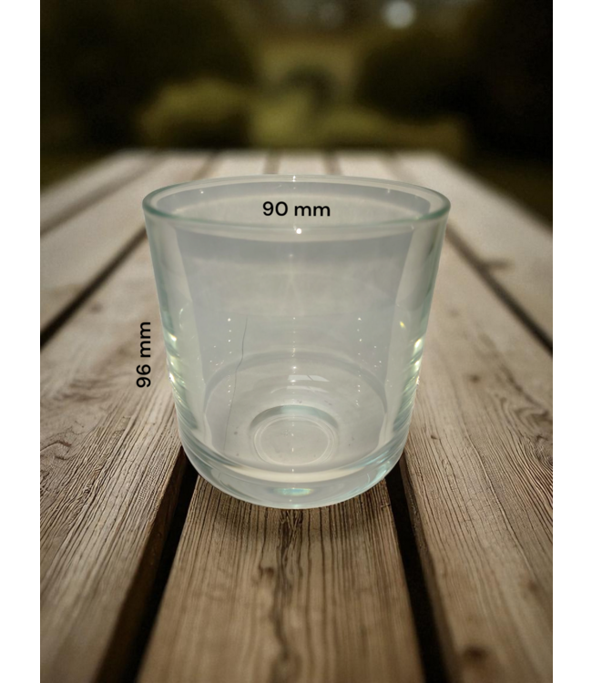 Kaarsen glas rond 96 x 90 mm - 375 ml - Zelf kaarsen maken