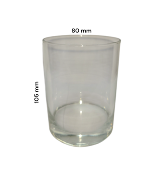 Kaarsen glas rond 105 x 80 mm - 425 ml