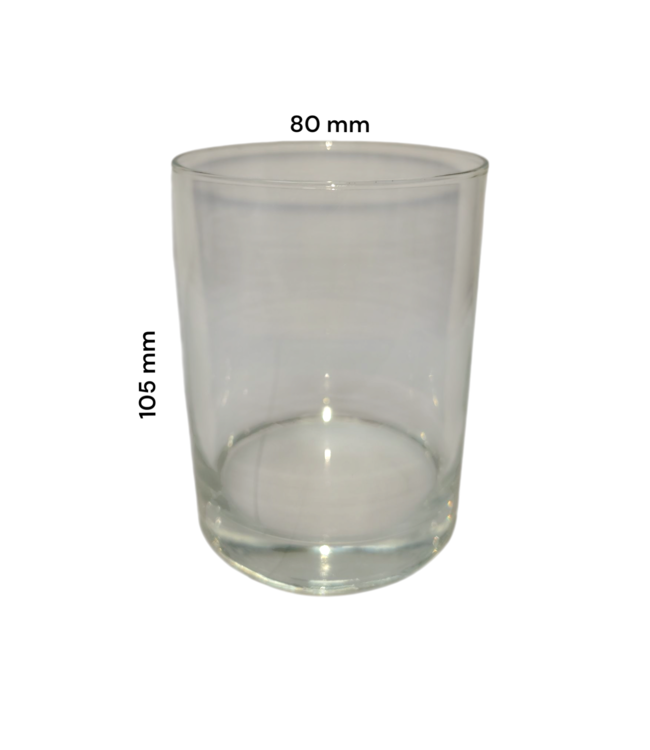 Kaarsen glas rond 105 x 80 mm - 425 ml - Zelf kaarsen maken