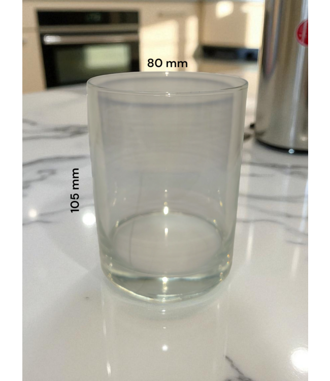 Kaarsen glas rond 105 x 80 mm - 425 ml - Zelf kaarsen maken