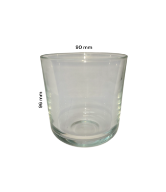 Kaarsen glas rond 96 x 90 mm - 375 ml
