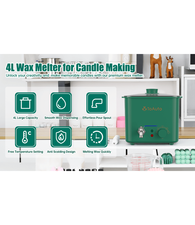 ToAuto Tool Smeltketel - ToAutoTool Waxmelter 4 LT - Zelf kaarsen maken
