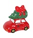 Geurbrander Keramiek Car with Christmas Tree - Kerstcollectie