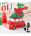 Geurbrander Keramiek Car with Christmas Tree - Kerstcollectie