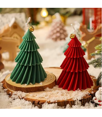 Siliconen kaarsenmal Christmas Tree Abstract Small 92x70 mm